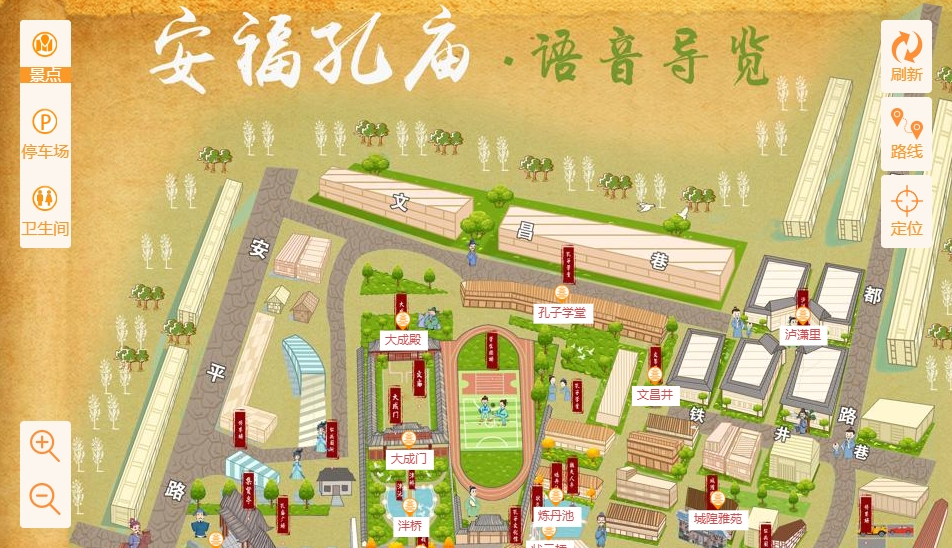 丰都手绘地图：智慧景区智能化服务的延伸